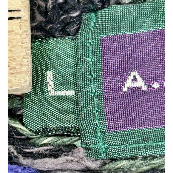 Vtg A.J. Tremont Silk Blend Knit Pullover Sweater Size L Geometric Multicolor - Picture 6 of 9